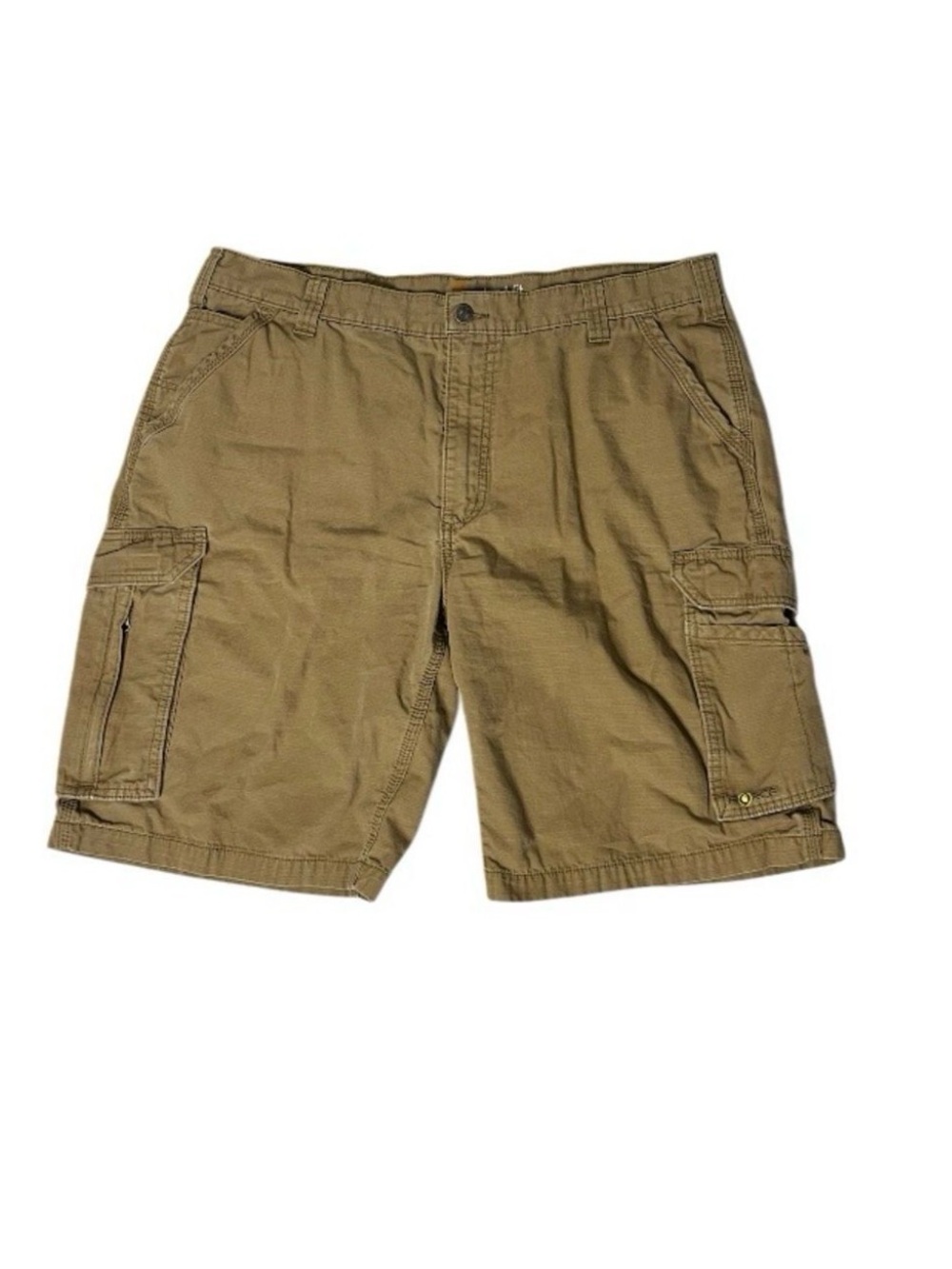 CARHARTT Force Tappen Cargo Shorts Tan Beige Ripstop Cotton Mens Size 40